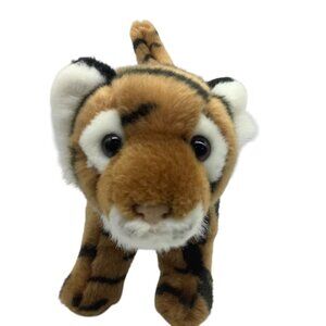 Aurora Plush Bengal Tiger Cub Stuffed Animal 8"x11" Realistic Striped Design